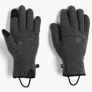 Gray Knit Gloves with OR Logo